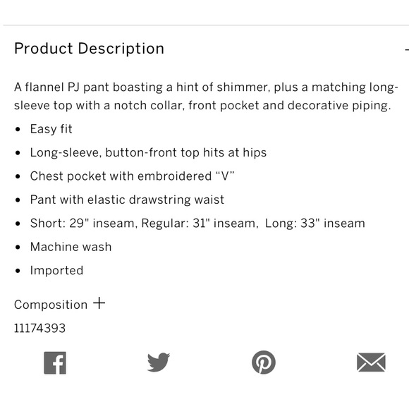 Victoria’s Secret shimmer flannel PJ set - Picture 12 of 16